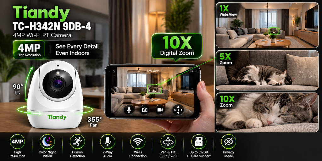 TIANDY INDOOR 4MP TC-H342N 9DB-4