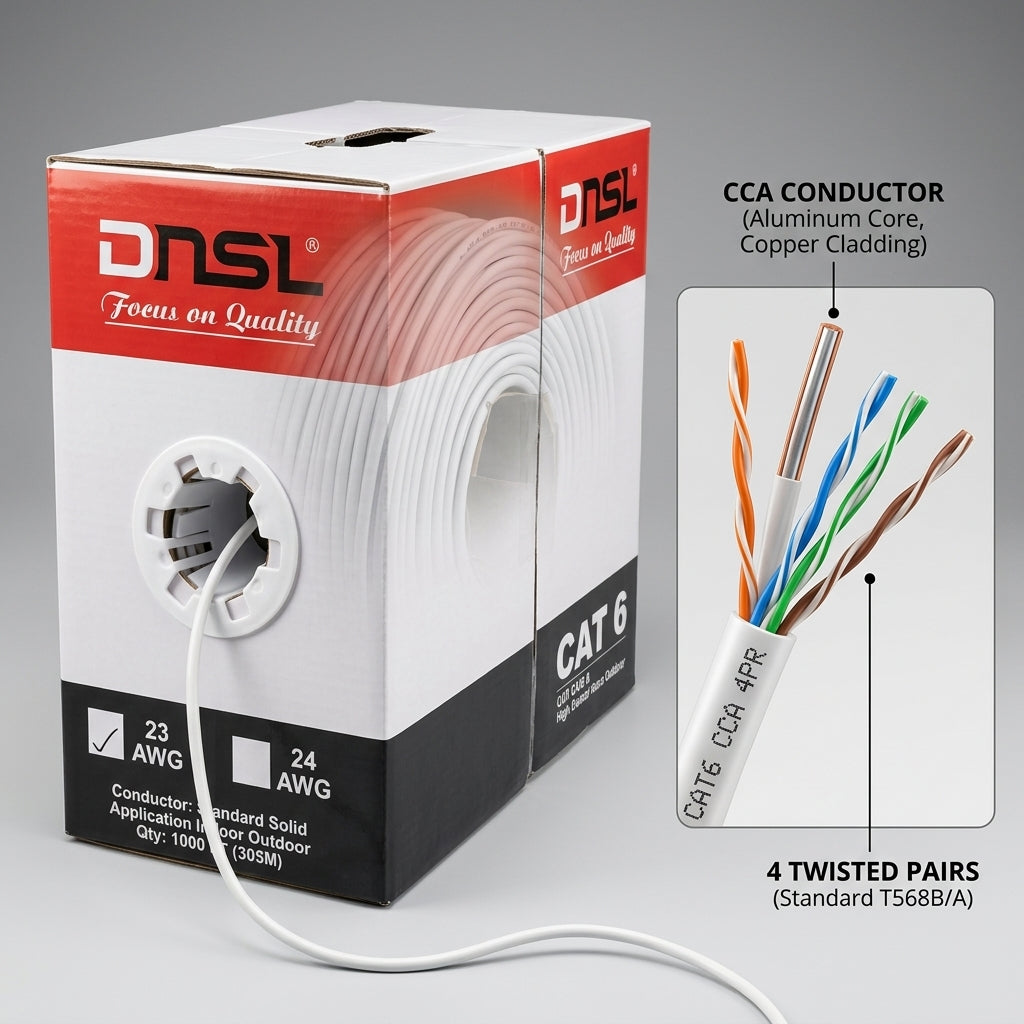 DNSL CAT6 CCA 305M(1000FT)