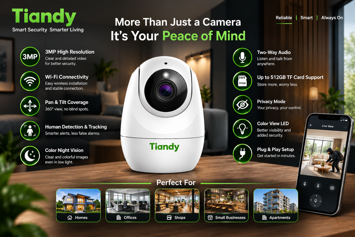 TIANDY INDOOR 3MP TC-H332N 9DB-4