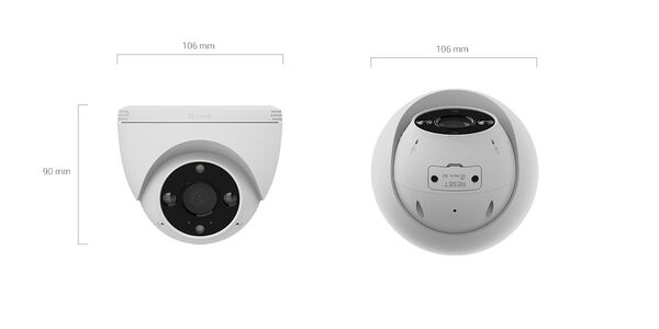 EZVIZ H4 2K 3MP Outdoor Smart Home Wifi Security Camera